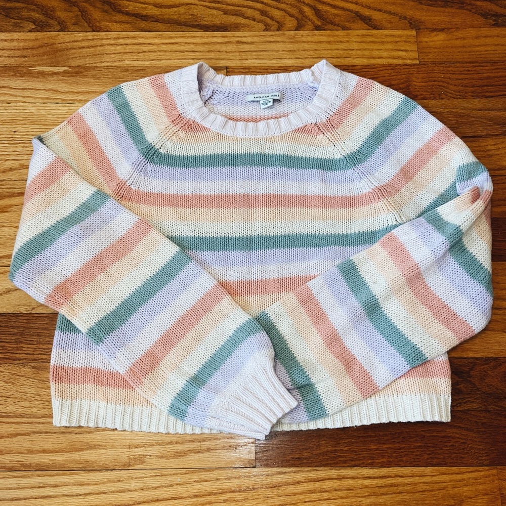 American eagle pastel long sleeve shirt